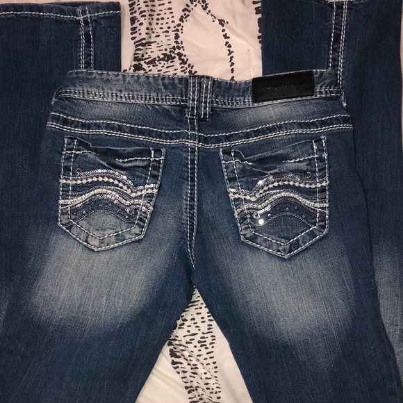 TWENTYONE BLACK | Low rise flare jeans | Size 1/2R - Picture 3 of 4